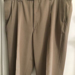 Mens dress pants pleated with cuffs.  42 x 30.  Louis Raphael brand